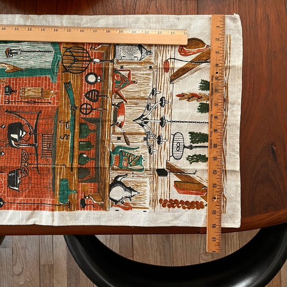 Vintage Country Kitchen Linen Dishtowel Hand Towel 1970’s - Picture 3 of 12